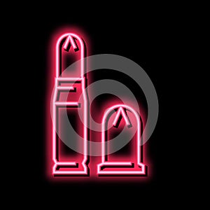 bullet types neon glow icon illustration