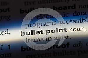 bulletpoint