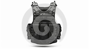 bulletproof vest isolated on white background