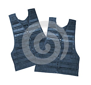 Bulletproof vest. Isolated on white.