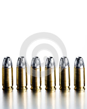 Bullets 9mm high contrast photo