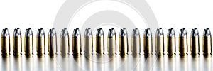 Bullets 9mm high contrast banner