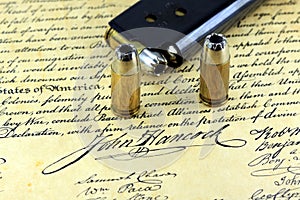 Bullets on Bill of Rights - The Right to Bear Arms