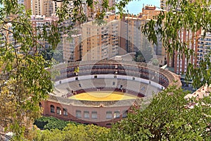 The bullfight arena Plaza de Toros La Malagueta