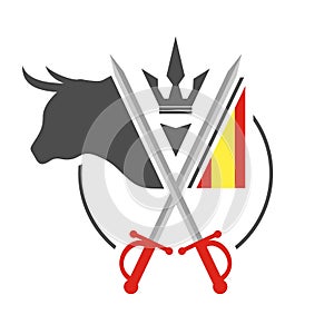 Bullfight emblem design