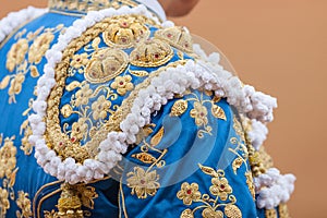 Bullfighter costume details