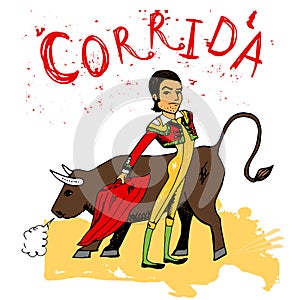 Bullfighting in Corrida Spain