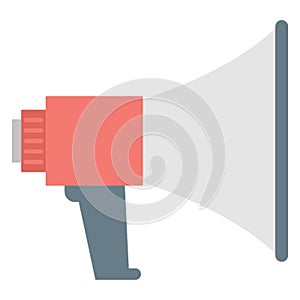 Bullhorn Color Vector icon which can easily modify or edit photo