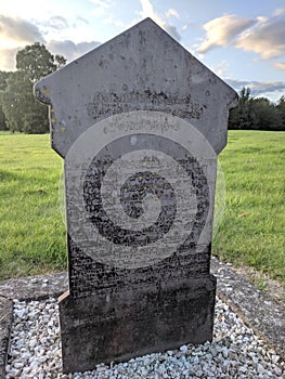 Bullie the Bullfinch grave, Lawton Hall, Church Lawton, Cheshire