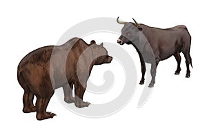 Bullish and Bearish Illustration photo