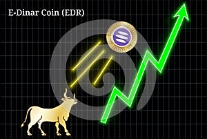 Bullish E-Dinar Coin EDR cryptocurrency chart