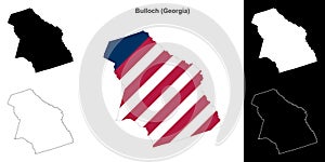 Bulloch outline map