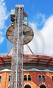 Bullring Arenas building on Espanya Square, Barcelona