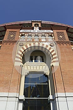 Bullring Arenas on Spain Square. Barcelona