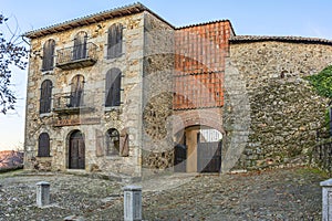 The bullring of El CastaÃÂ±ar, which dates from 1711 308 years, although its origin is from 1667 353 years, in BÃÂ©jar photo