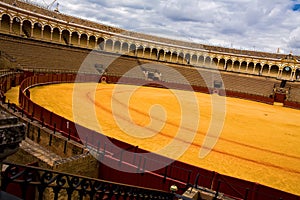 Bullring Plaza de Toros in Sevilla photo