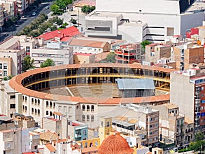 Bulls arena in Alicante from the air