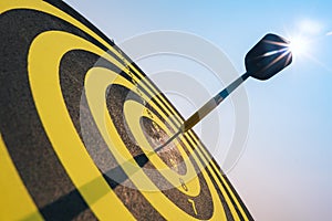 Bullseye is a target of business. Dart is an opportunity and Dartboard is the target and goal. So both of that represent a