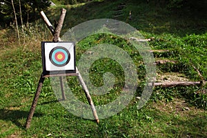 Bullseye target for range shooting