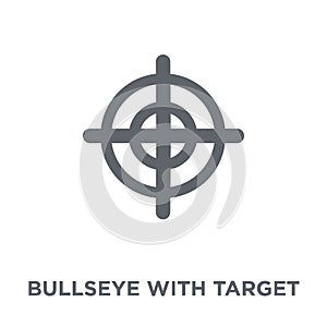 Bullseye with target symbol icon from Productivity collection.