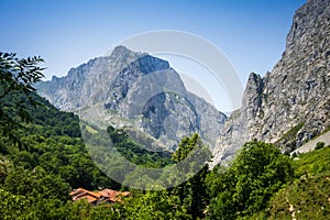 Bulnes village, Picos de Europa, Asturias, Spain