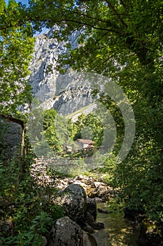 Bulnes village, Picos de Europa, Asturias, Spain