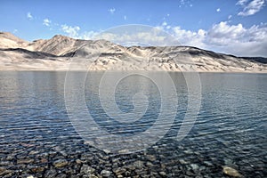 Bulunkou Lake, the reservoir, in Xinjiang Uighur Autonomous Region of China