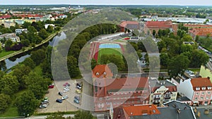 Bulwarowa Stadium Pila Stadion School Aerial View Poland