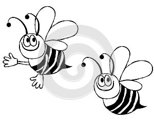 Bumble Bee Line Art