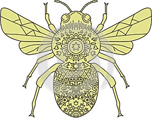 Bumble Bee Mandala