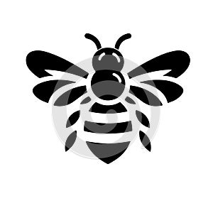 Bumblebee silhouette vector logo