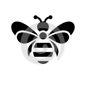 Bumblebee silhouette vector logo