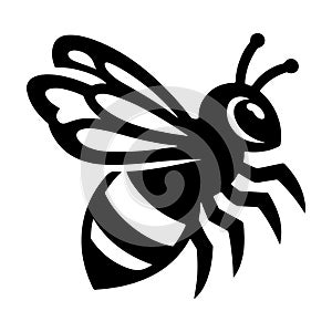 Bumblebee silhouette vector logo
