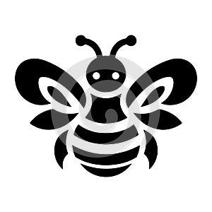Bumblebee silhouette vector logo