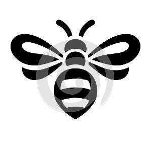 Bumblebee silhouette vector logo