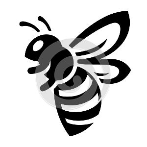 Bumblebee silhouette vector logo