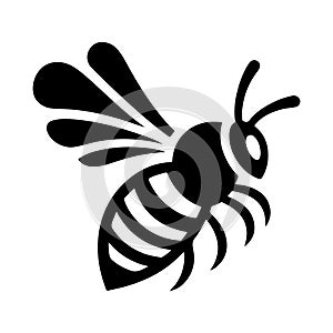 Bumblebee silhouette vector logo