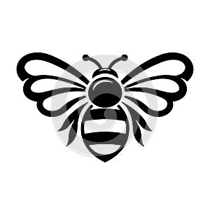 Bumblebee silhouette vector logo