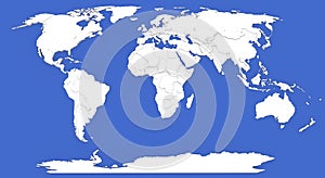 Bump map of World