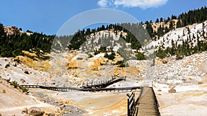 Bumpass Hell boardwalk, Lassen Volcanic National Park