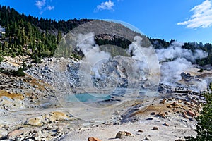 Bumpass Hell in Lassen Volcanic national park