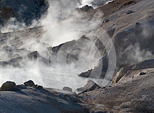 Bumpass Hell in Lassen Volcanic National Park photo