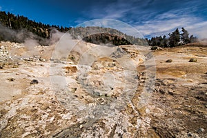 Bumpass Hell in Mount Lassen Volcanic National Park