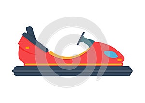 bumper car illustration isolated on a white background