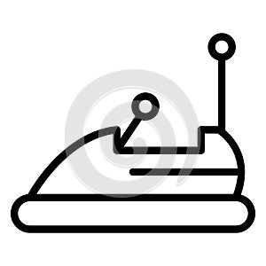 Bumper car Isolated Vector Icon which can easily modify or edit