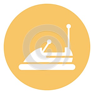 Bumper car Isolated Vector Icon which can easily modify or edit