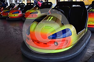 Bumper Cars at Christmas fair.