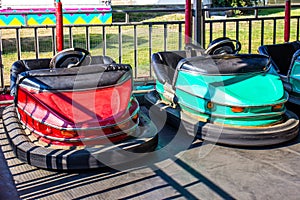 Bumper Cars At Local Fair