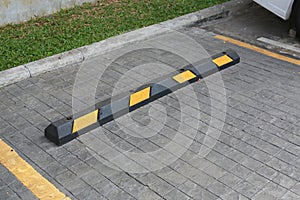 Bumps barrier for reduce car speed when parking