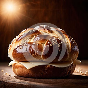 bun, bread roll, simple baked food pastry snack